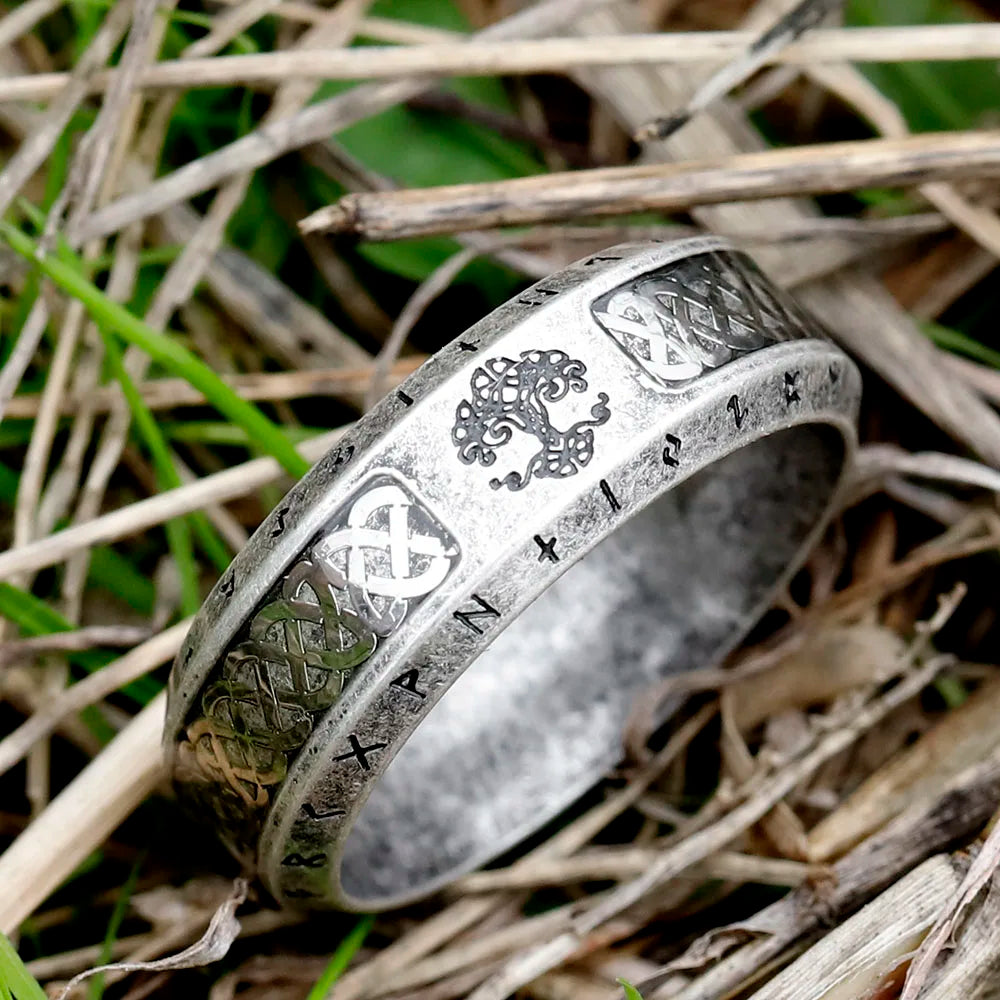 Viking Roots of Eternity Yggdrasil Ring Stainless Steel