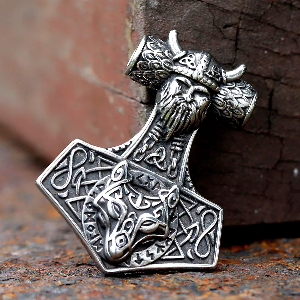 WOLFSTORM Mjolnir Necklace Pendant