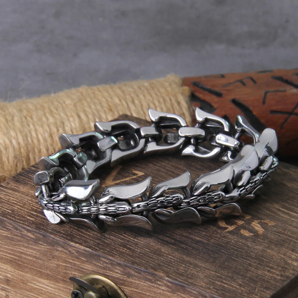 Ouroboros Bracelet Stainless Steel