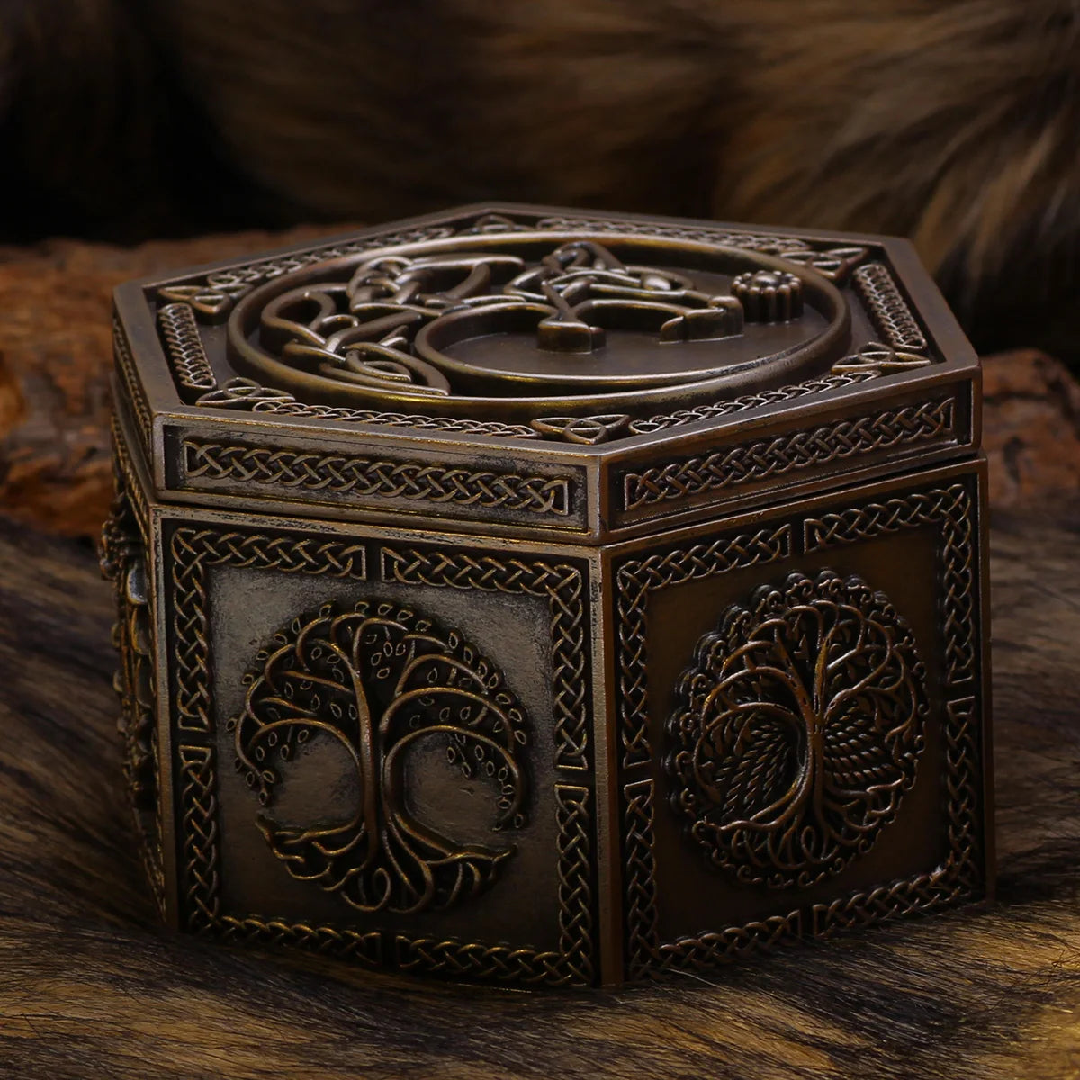 Viking Wolf Fenrir Jewellery Box