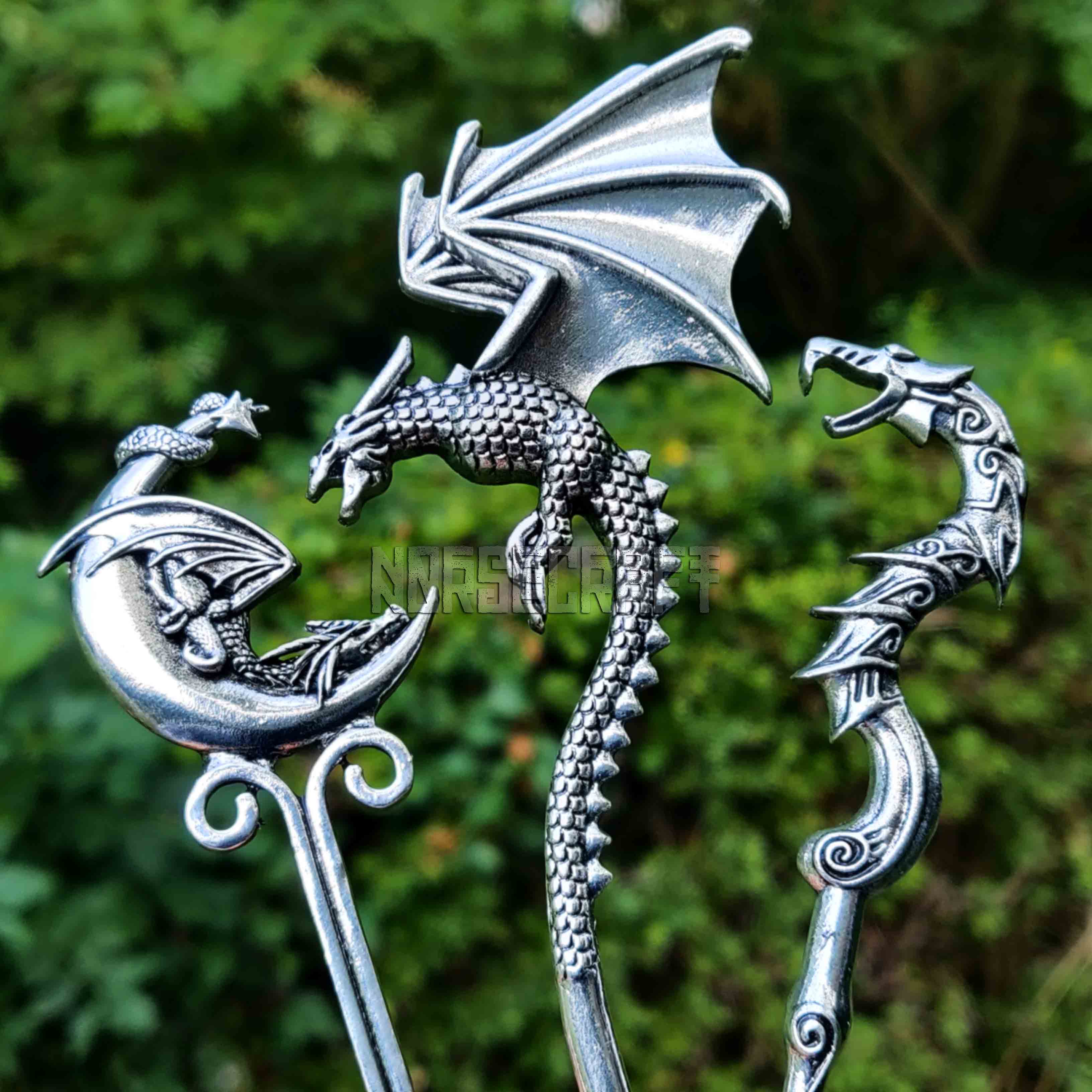 Dance of Dragons Viking Hair Stick Set