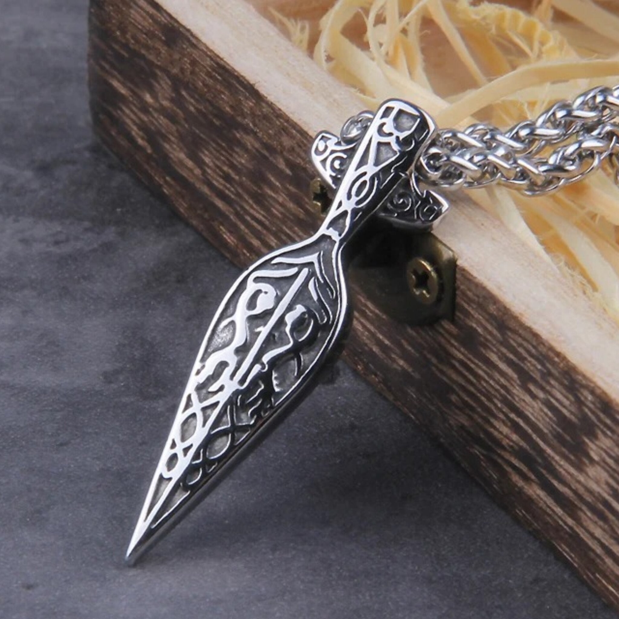 Gungnir Spear Necklace Stainless Steel