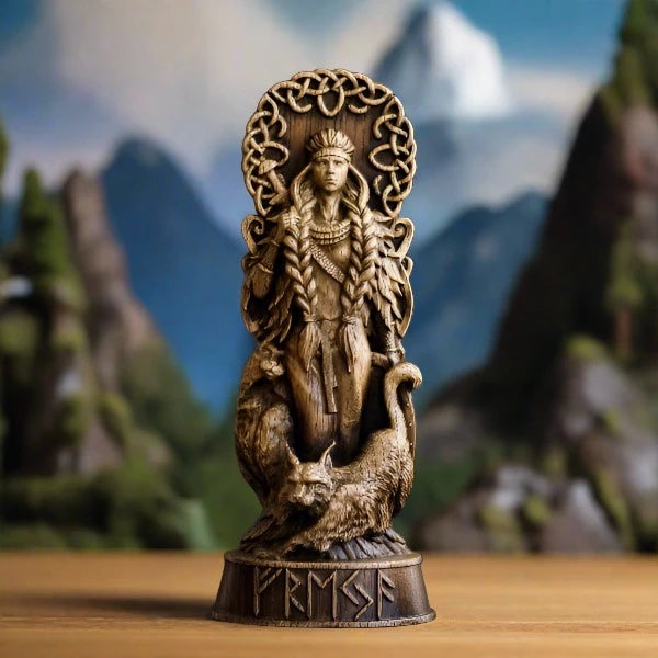 Viking Freyja Norse Goddess Statue