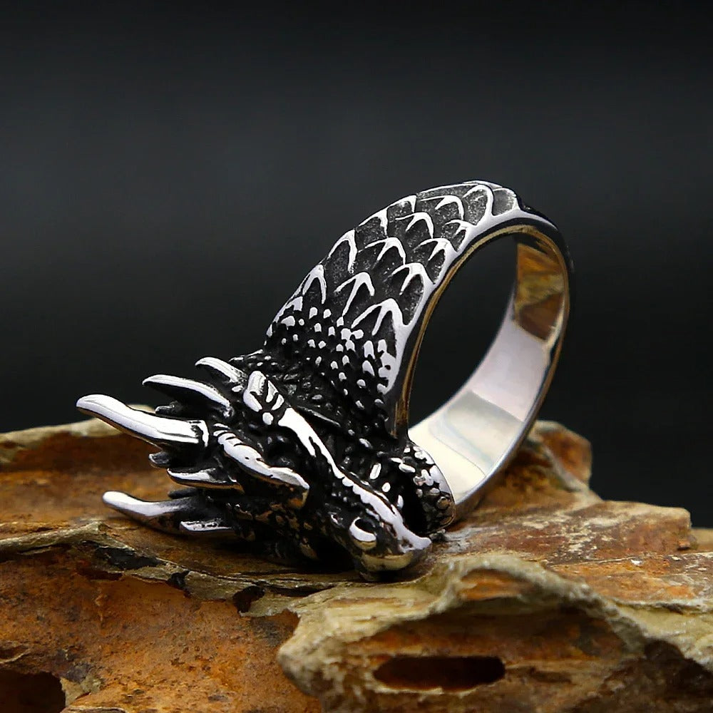 Viking Dragon of Asgard Norse Ring
