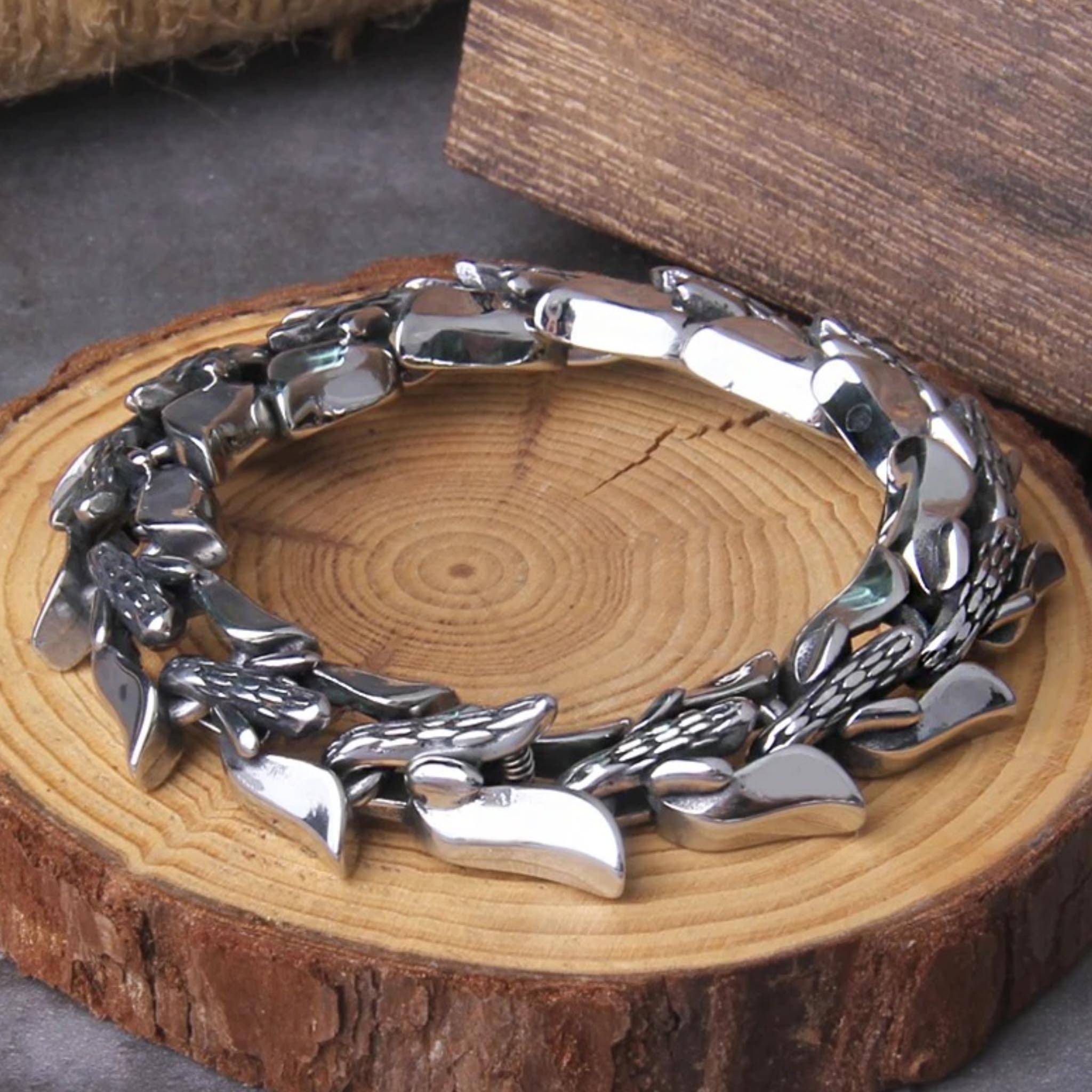 Ouroboros Bracelet Stainless Steel