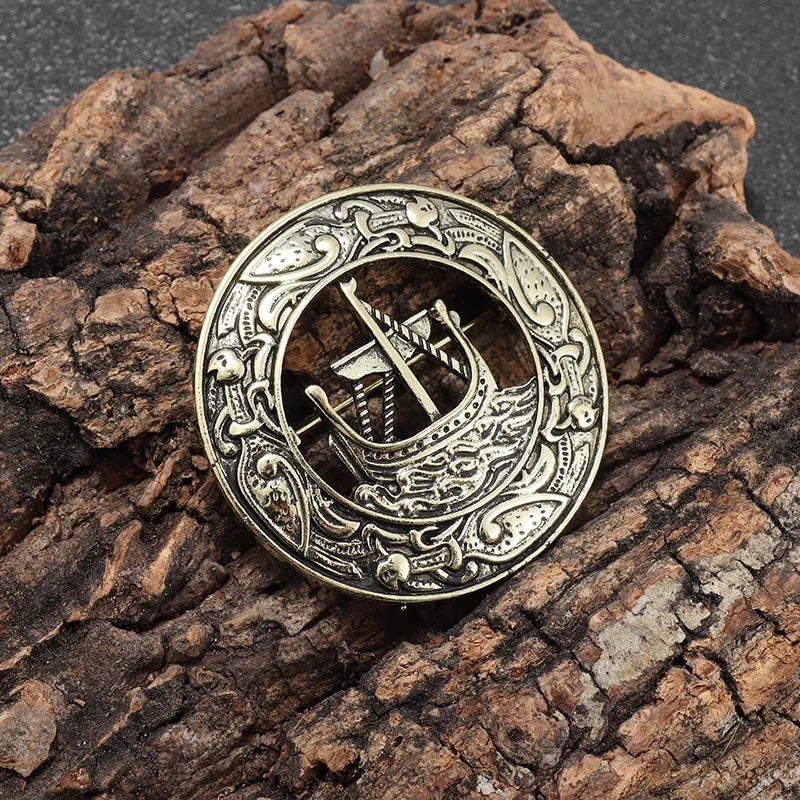 Brooch of Uncharted Seas Norse Celtic Pin