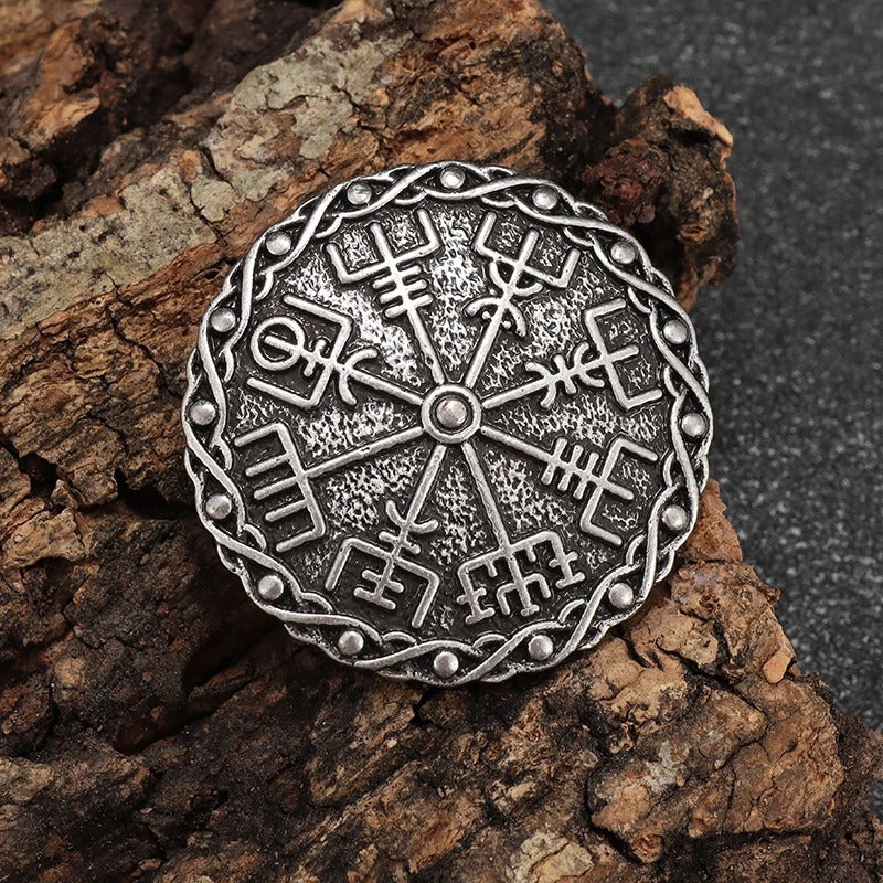 Protection of Vegvisir Brooch Pin