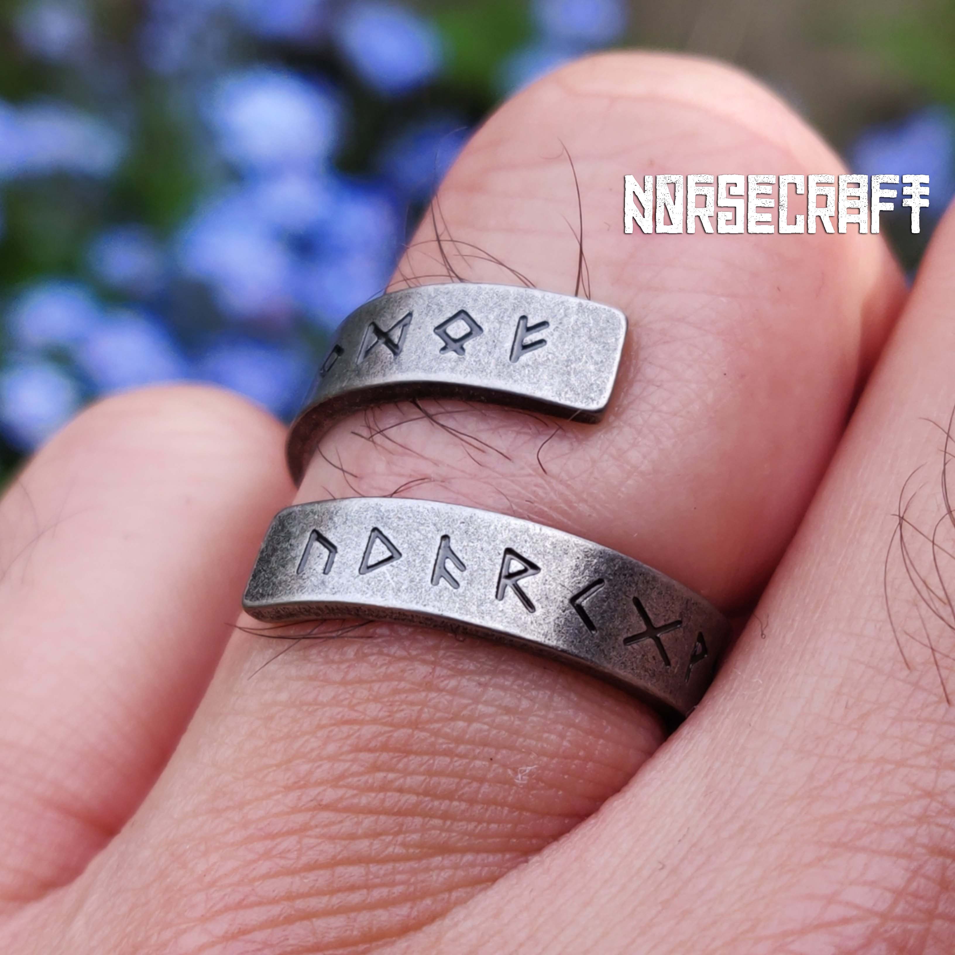 Runic Whirlwind Ring Stainless Steel