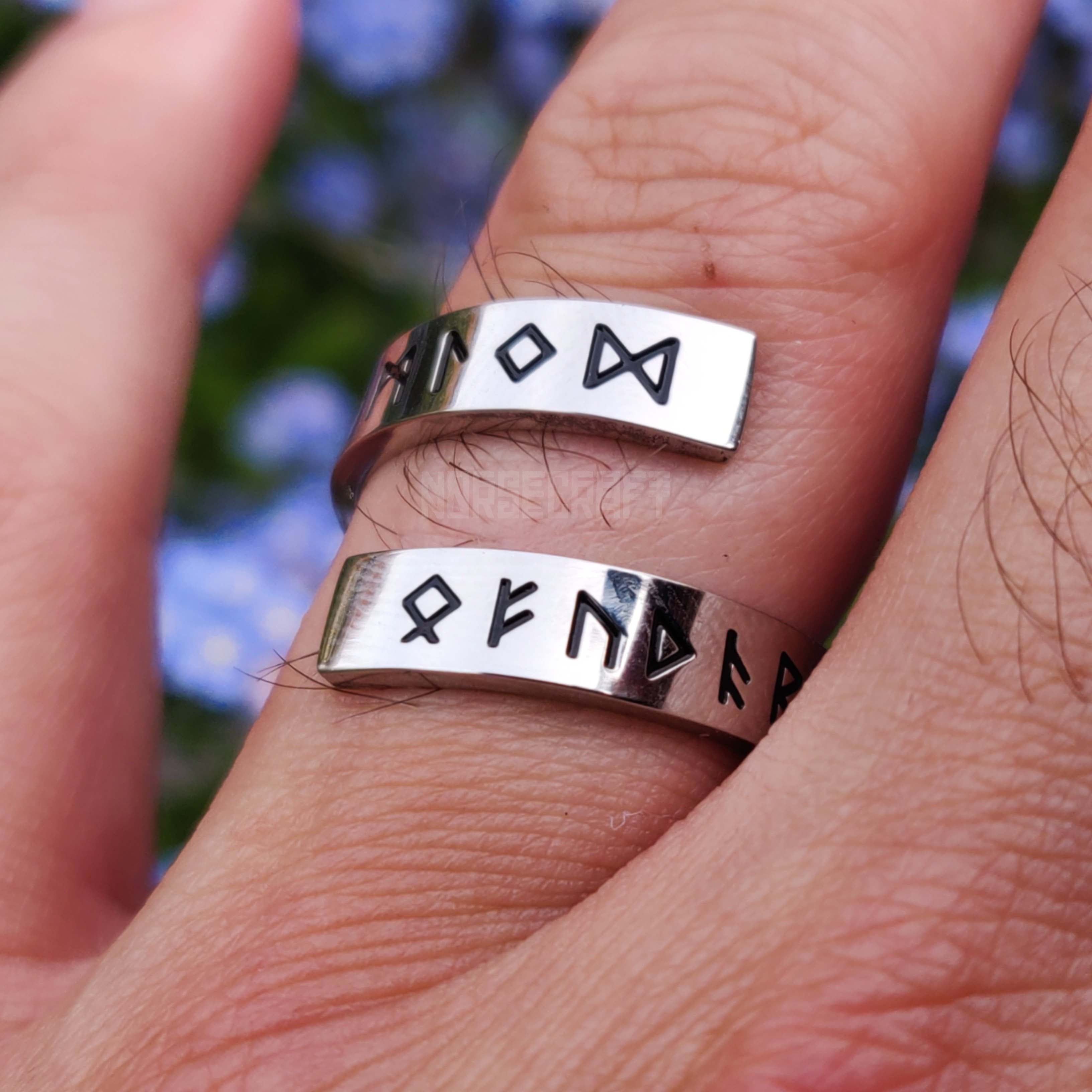 Runic Whirlwind Ring Stainless Steel