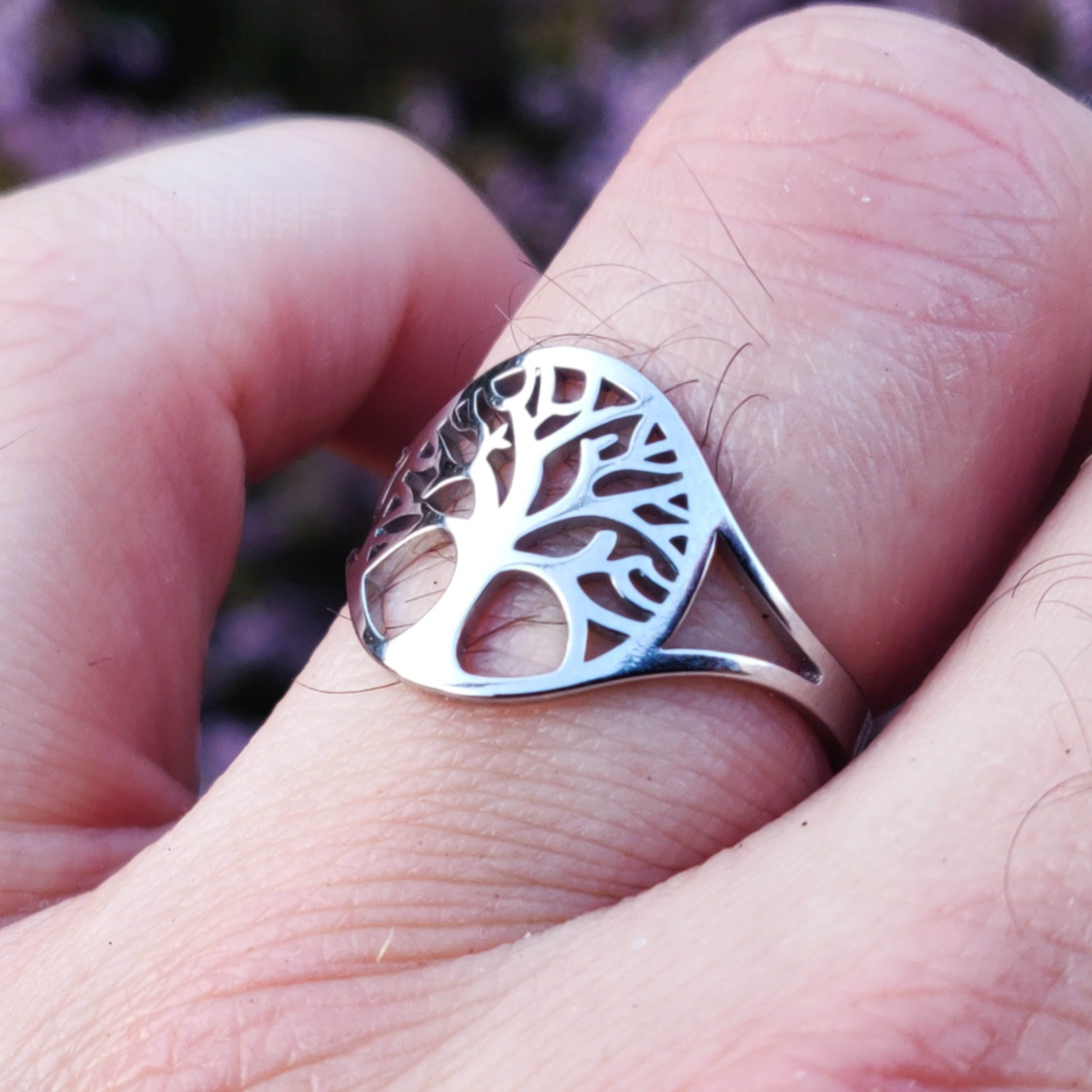 Eternal Roots of Yggdrasil Adjustable Ring