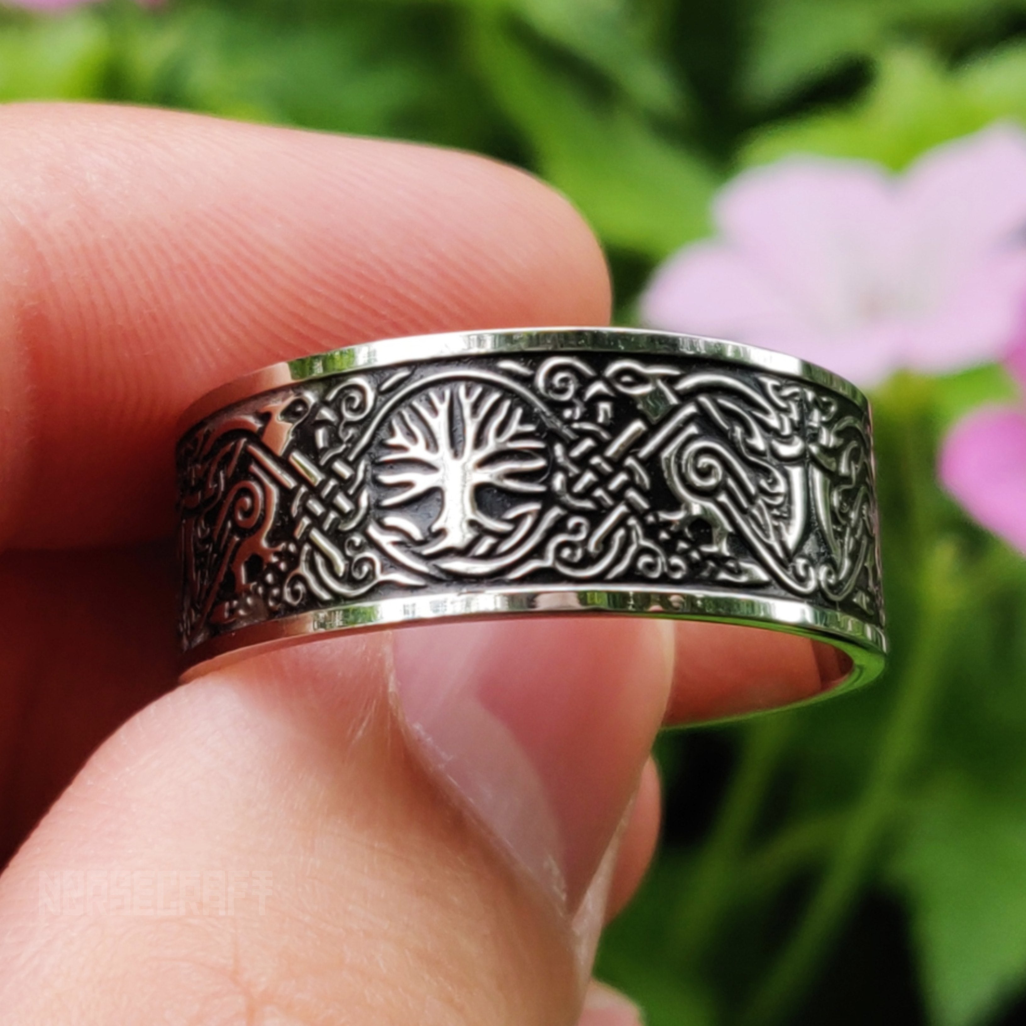 Blessings of Yggdrasil Ring Stainless Steel