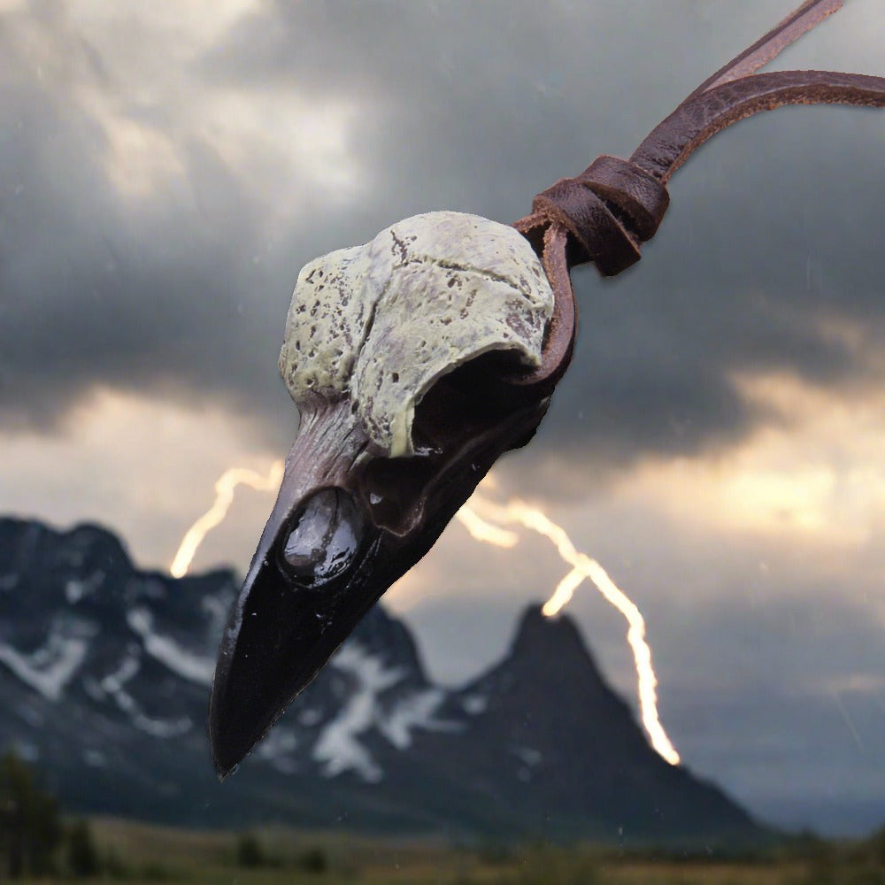 Skull of the Raven King Necklace