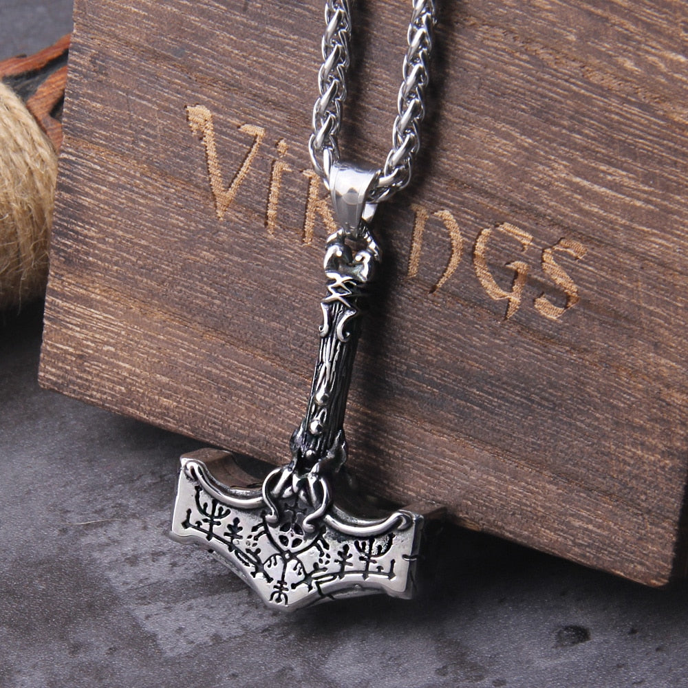 Rage of Thor Mjolnir Necklace Stainless Steel